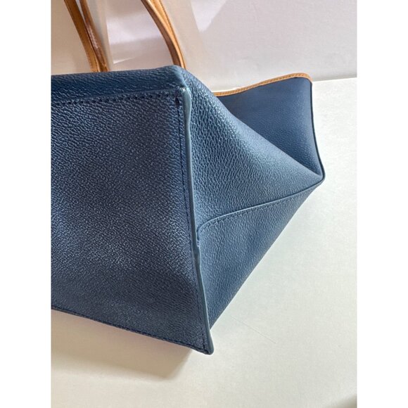 Tory Burch Blue and Tan Tote Bag - Picture 8 of 12
